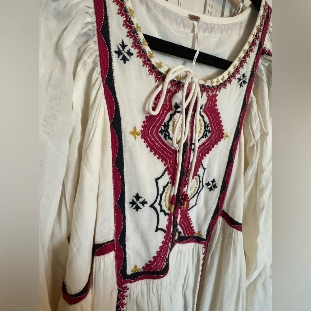 Free People Sweet escape ivory boho dress size Xsmall - Picture 10 of 12